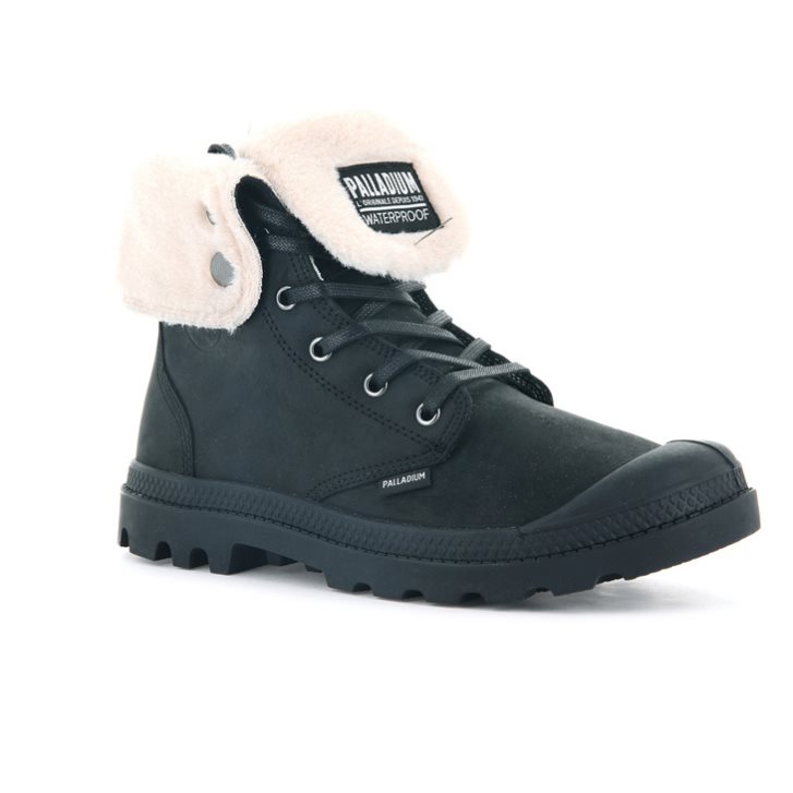 Palladium Baggy Leather ESS WPS Women's Boots Black | UK X530-TMY